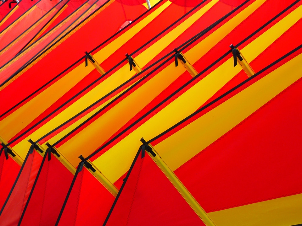 Colorful red yellow
