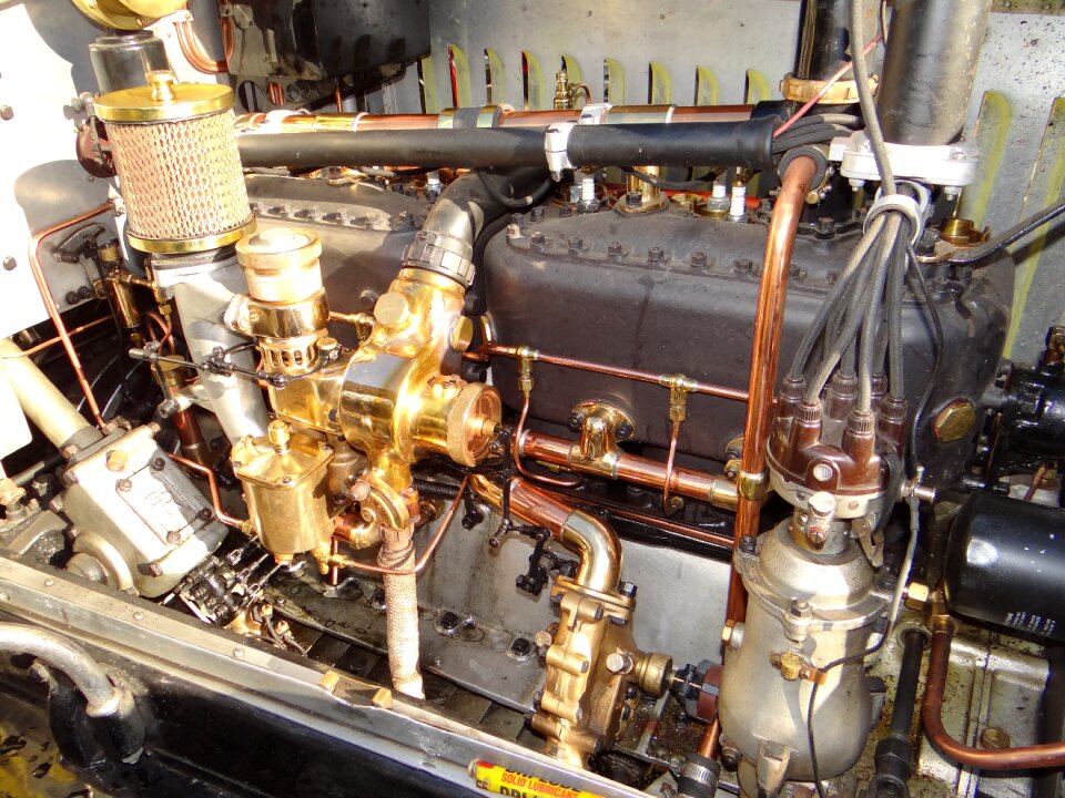 Old automobile brass