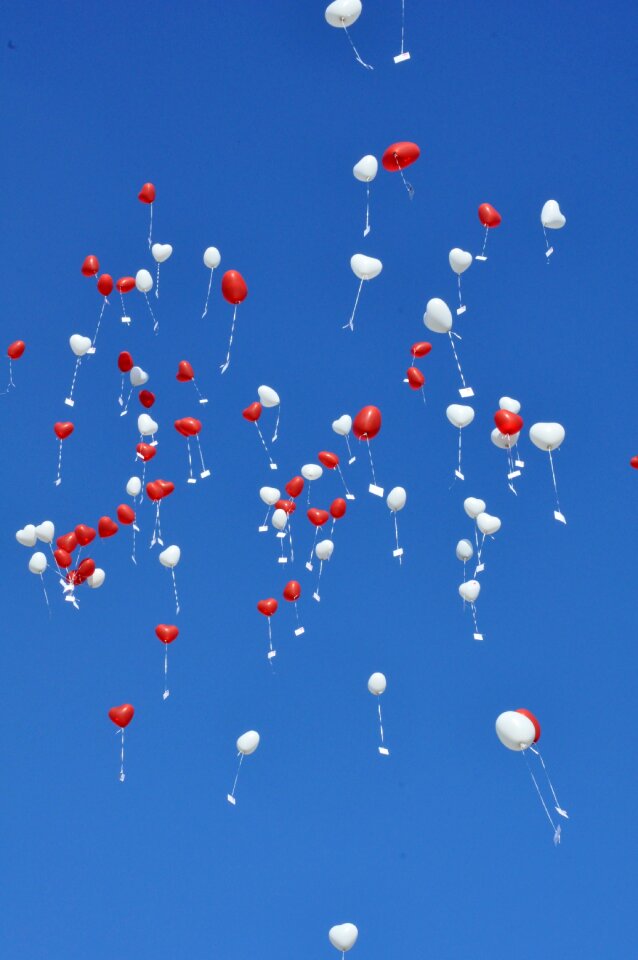 Sky balloons blue
