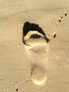 Print barefoot silhouette photo