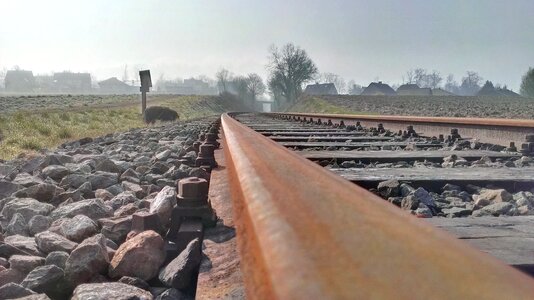 Landscape rails railway tracks