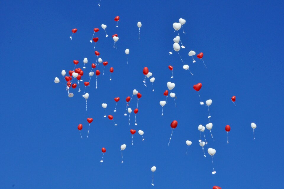 Sky balloons blue