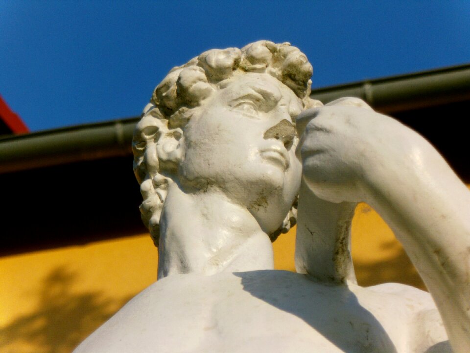 Sculpture garden statue man