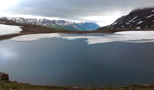 Lake glacier fjord photo
