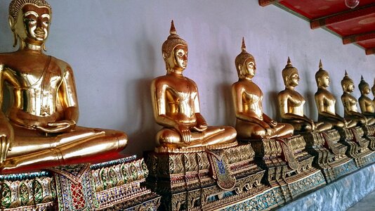 Statue buddha bangkok photo