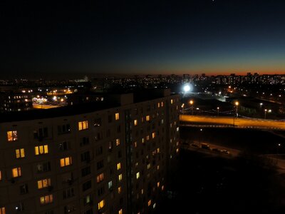 Night city night view night moscow photo