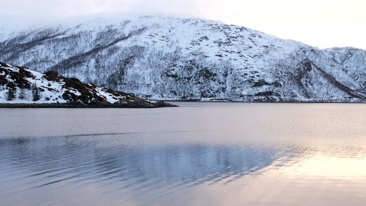 Norway lake winter