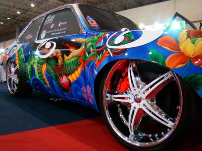Wheels exposure painting