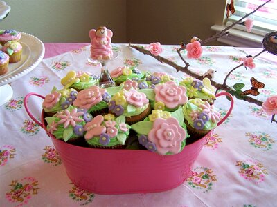 Baking cake rosette