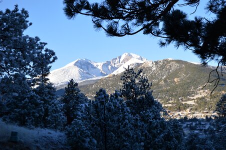 Estes park mountain landscape