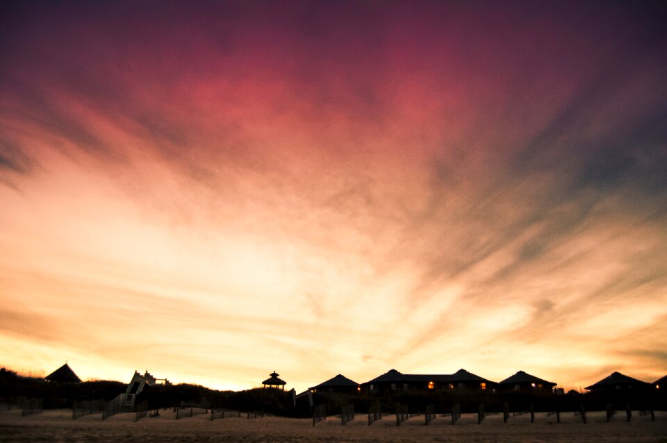 Impressive sky sunset sky