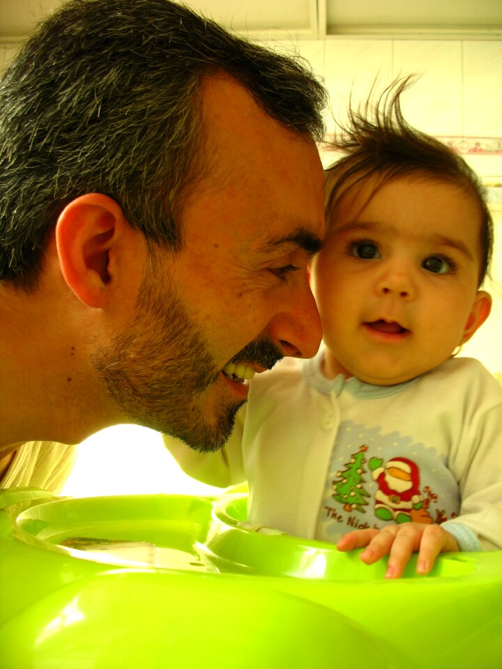 Happiness smiling dad