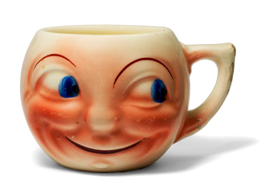 Isolated face beverage