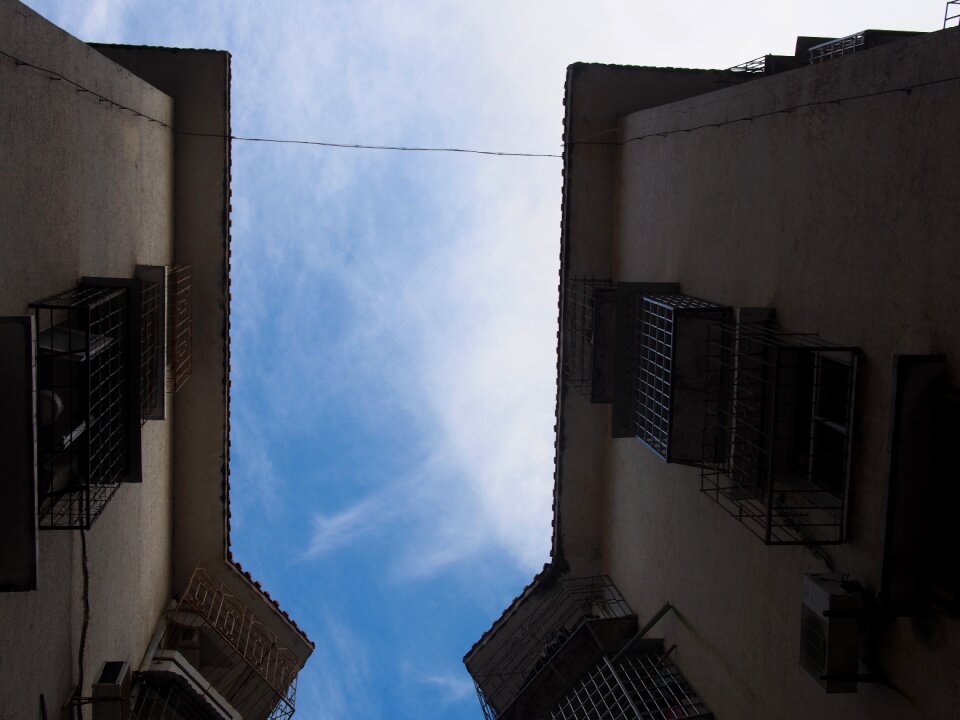 Xiamen houses blue sky