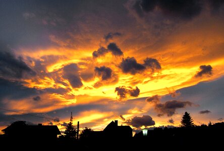 Cozy clouds sky