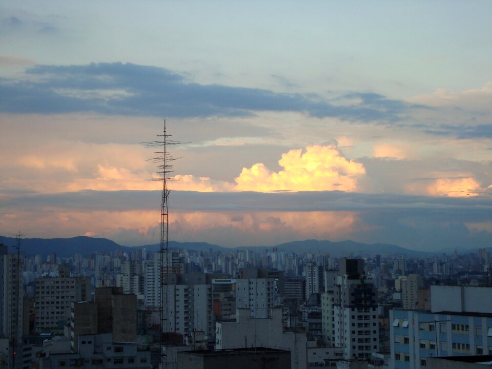 Afternoon sky horizon