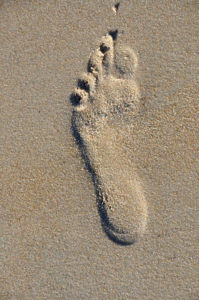 Foot walk barefoot photo