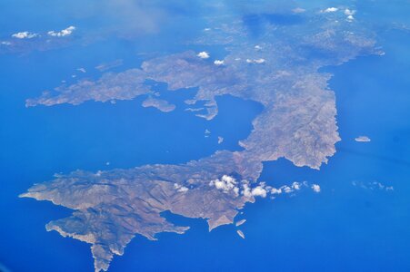 Flight view from airplane view