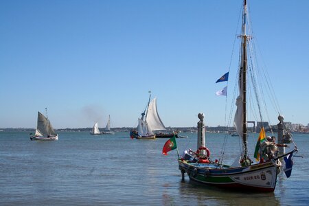 Boats tagus river tourist photo