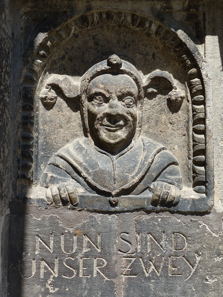 Town hall stonemasonry stone figure