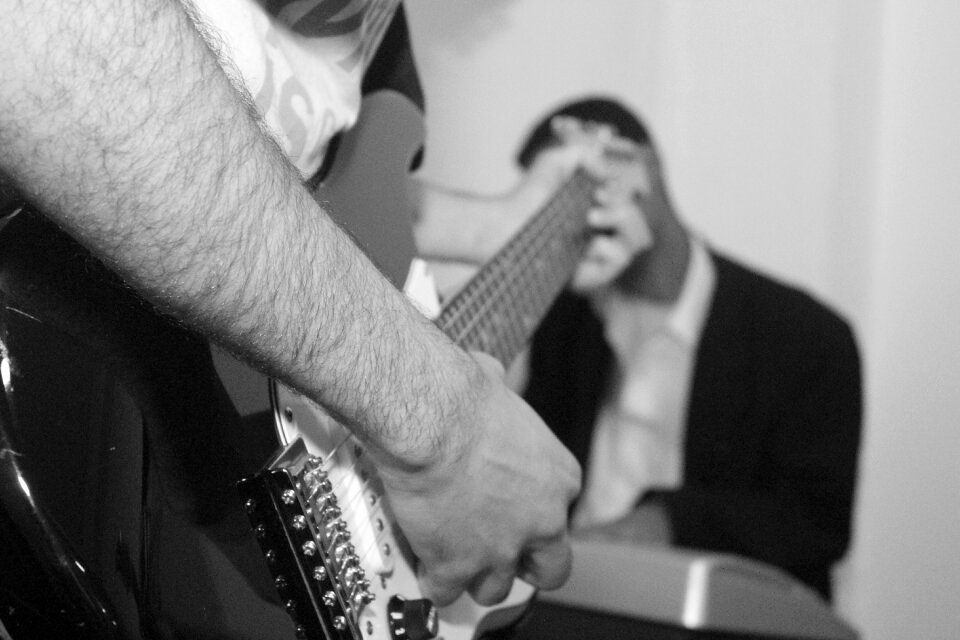Guitar music playing