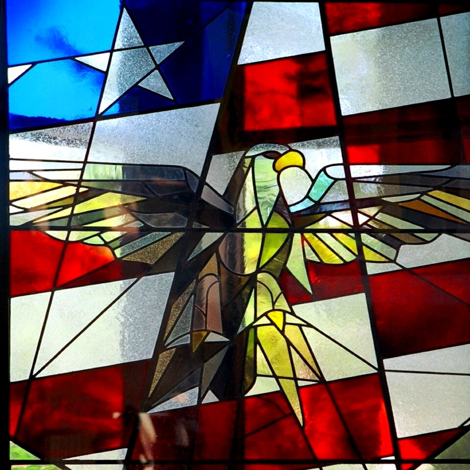 Flag stained glass