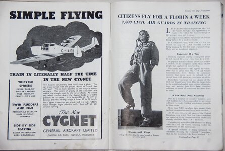 Flying woman learning
