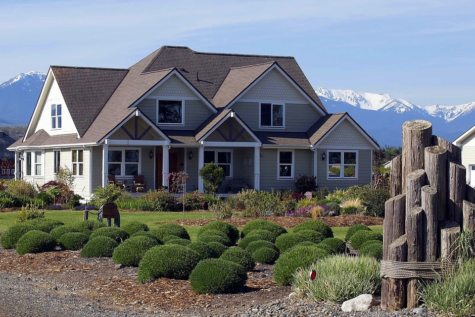 Mountains garden parklike