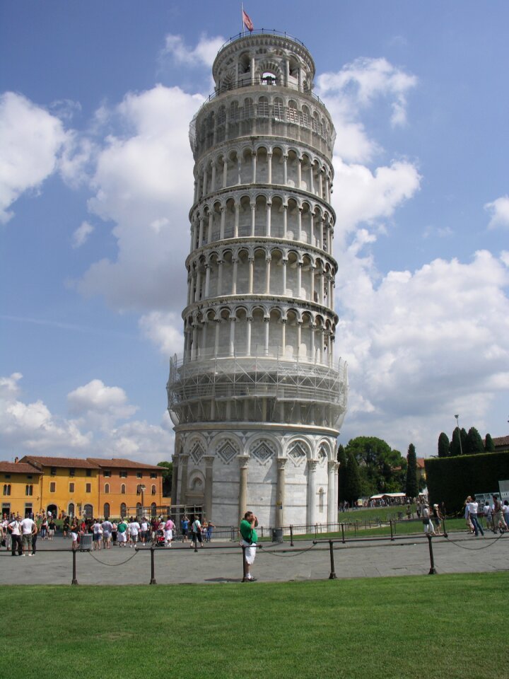Slate tower leaning tower