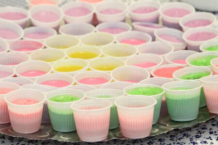 Pastry gelatine cups