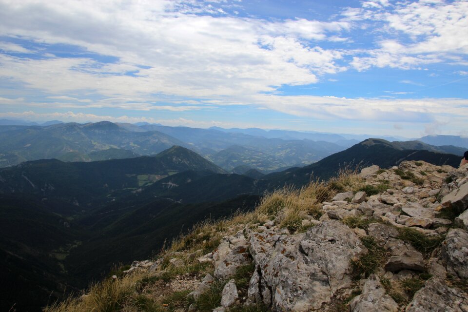 Mountains air clouds