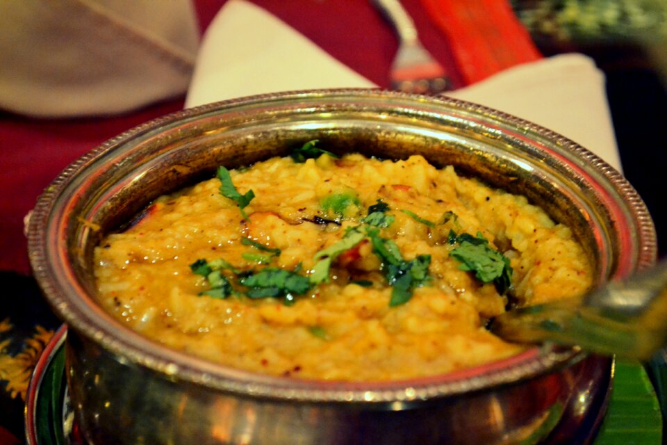 South-indian dish brown rice