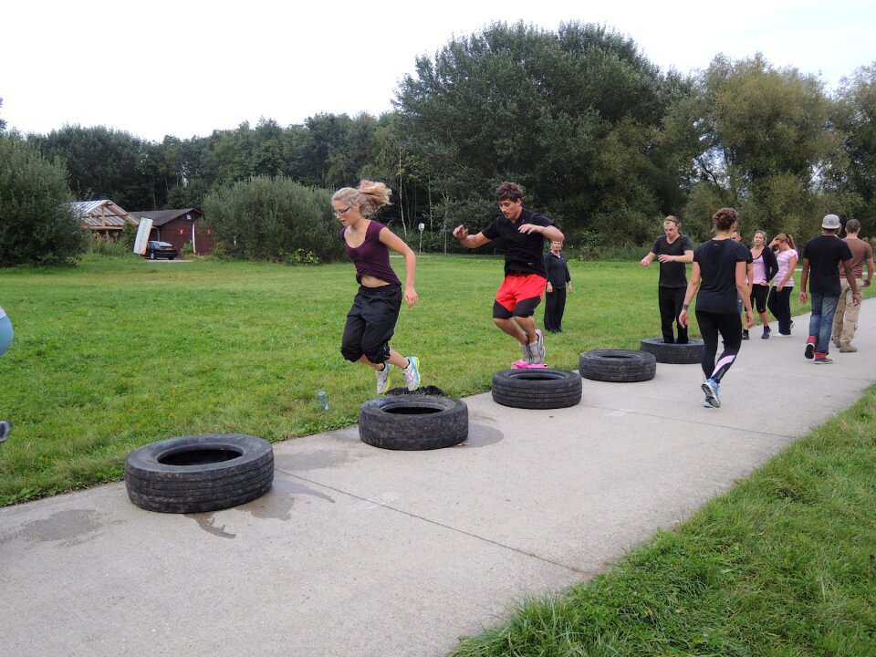 Bootcamp car tyres crossfit
