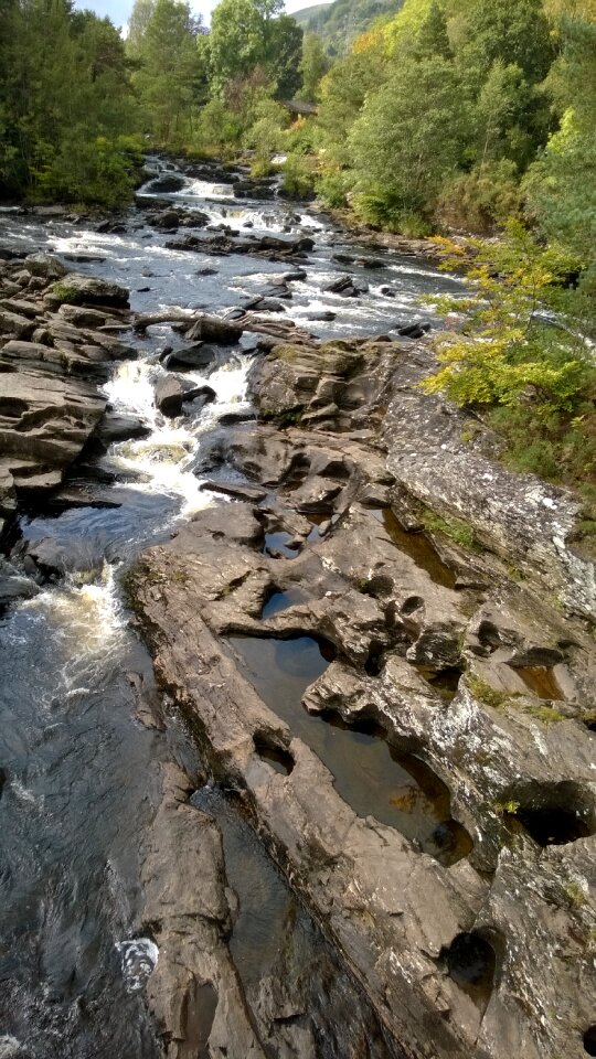 Water rocks waterfall
