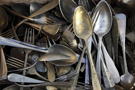 Vintage silver steel