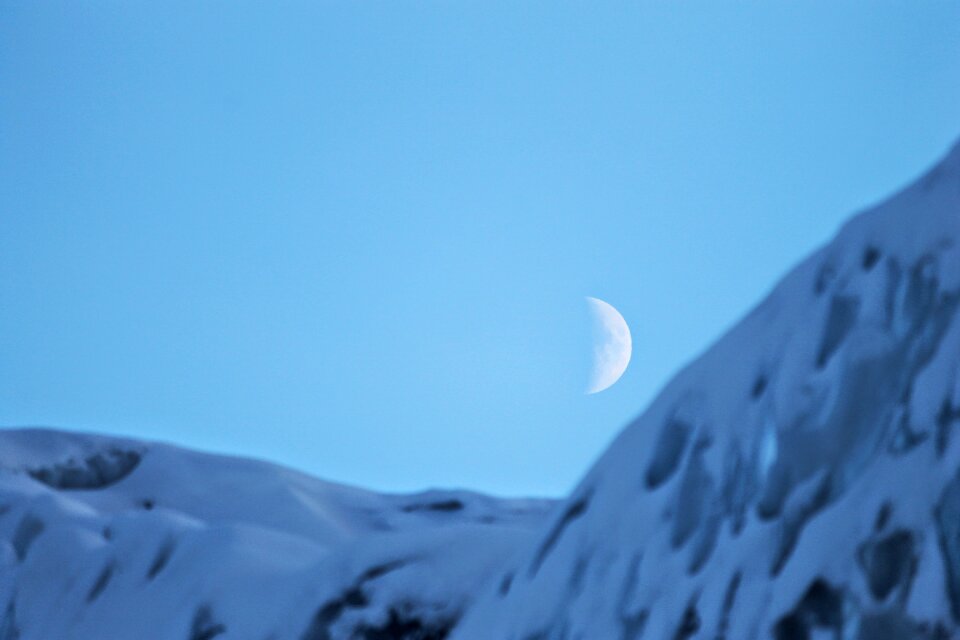 Winter snow sky