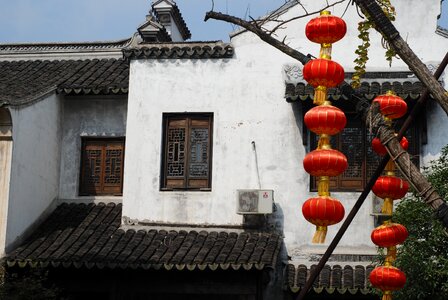 The ancient town lantern houses