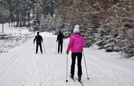 Cross-country skiing sport track
