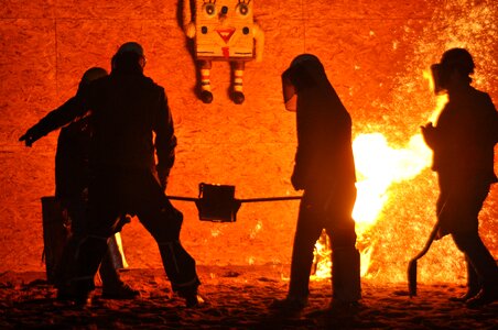 Foundry steel hot photo