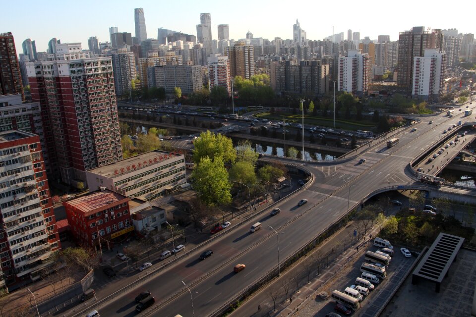 Beijing street view cityscape