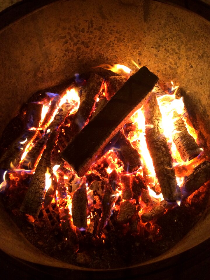 Firewood burn campfire