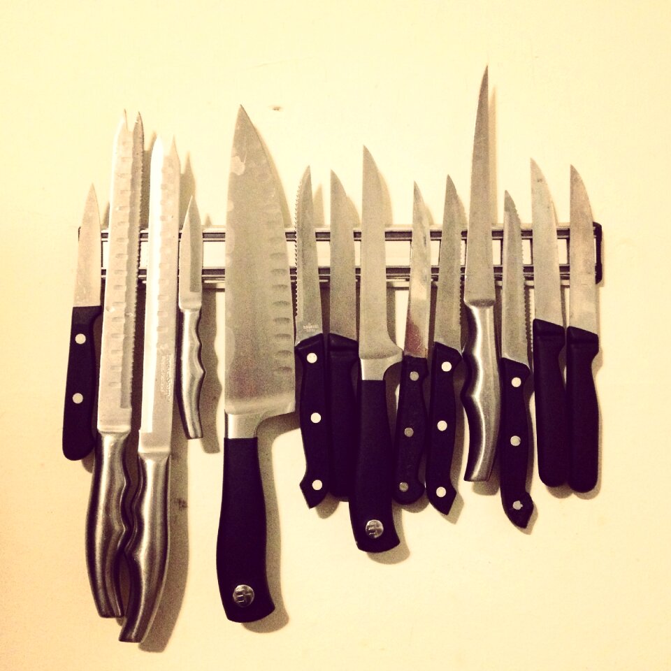 Sharp kitchen silverware