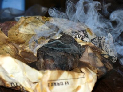 Smoked fire cooking