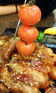 Food ham hocks tomato photo