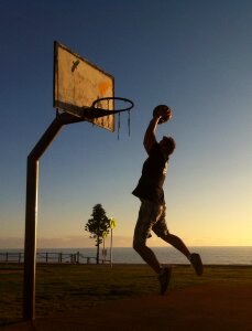 Hoop court basket photo