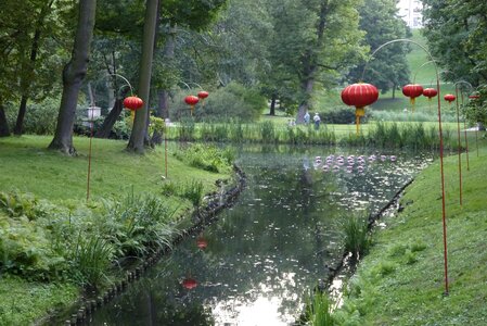River bathrooms lanterns