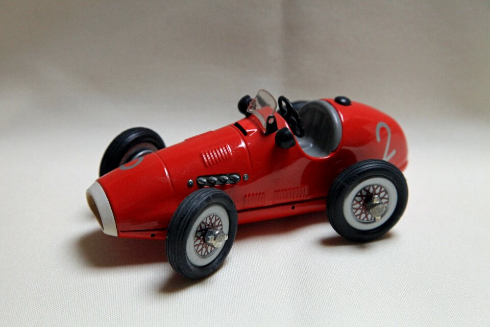 Racing car red auto