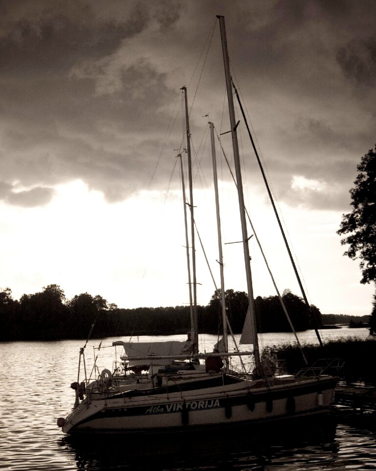 Travel transport sailboat