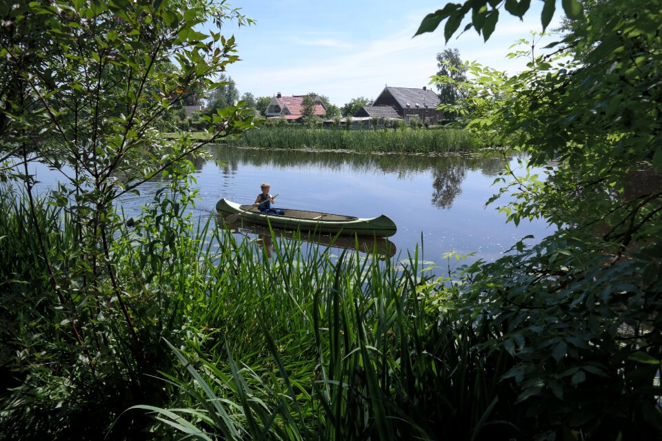 Canoeing river holland