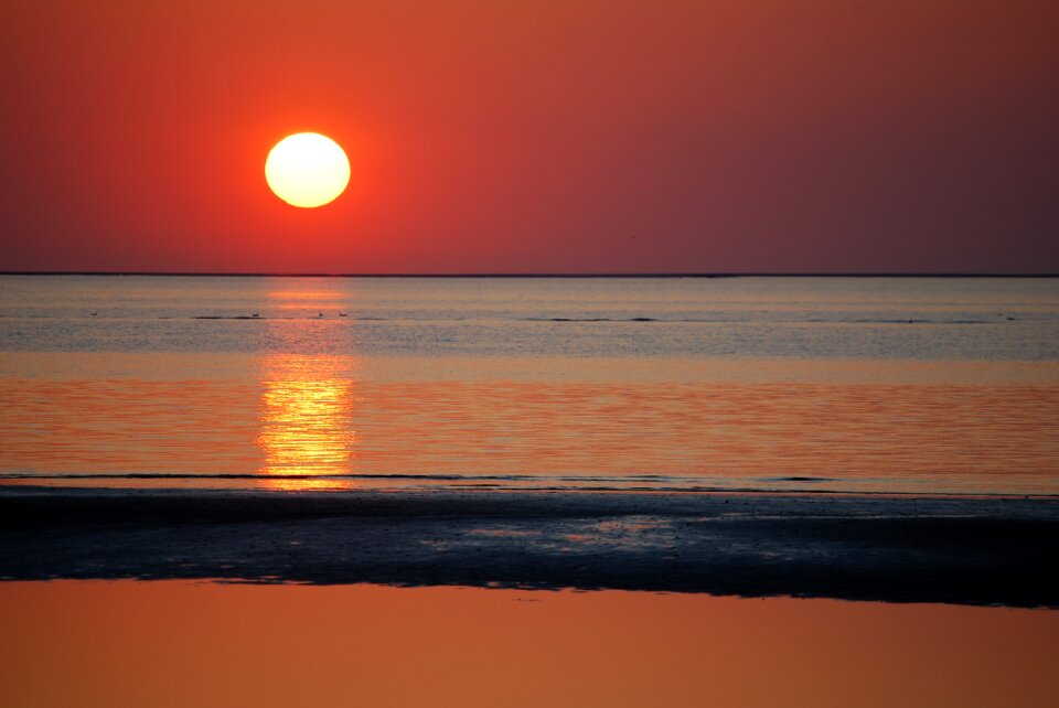Evening afterglow sky